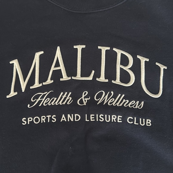 Garage Brand Malibu Dark Blue Crewneck Sweatshirt sz M - Picture 4 of 4